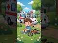 🚒 Fire Truck &amp; Ambulance Rescue! | Helper Vehicles for Kids | Fun Animated Learning Video 🚑#shorts