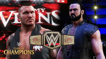 Clash Of Champions 2020 - Drew McIntyre Vs Randy Orton For The WWE Championship - WWE 2K20
