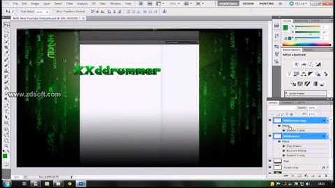 Tutorial: How to make a Youtube background in photoshop CS5 *2013*