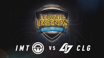 IMT vs. CLG - Week 7 Game 2 | NA LCS Summer Split | Immortals vs. Counter Logic Gaming (2017)