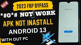 2023 All Samsung Frp Bypass || No *#0*# || No Apk. inastall || Volume Up Dwn Not Work