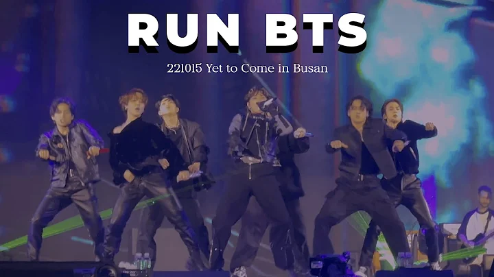 [4K] 221015 RUN BTS | ENG SUBS *ੈ✩ 🕛‧₊˚･*˚⁺ Yet To Come in BUSAN 방탄소년단 직캠 BTS FOCUS FANCAM