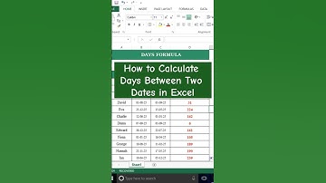 How to Calculate Days Between Two Dates in Excel | Excel Tips & Tricks #excel #exceltips #shorts