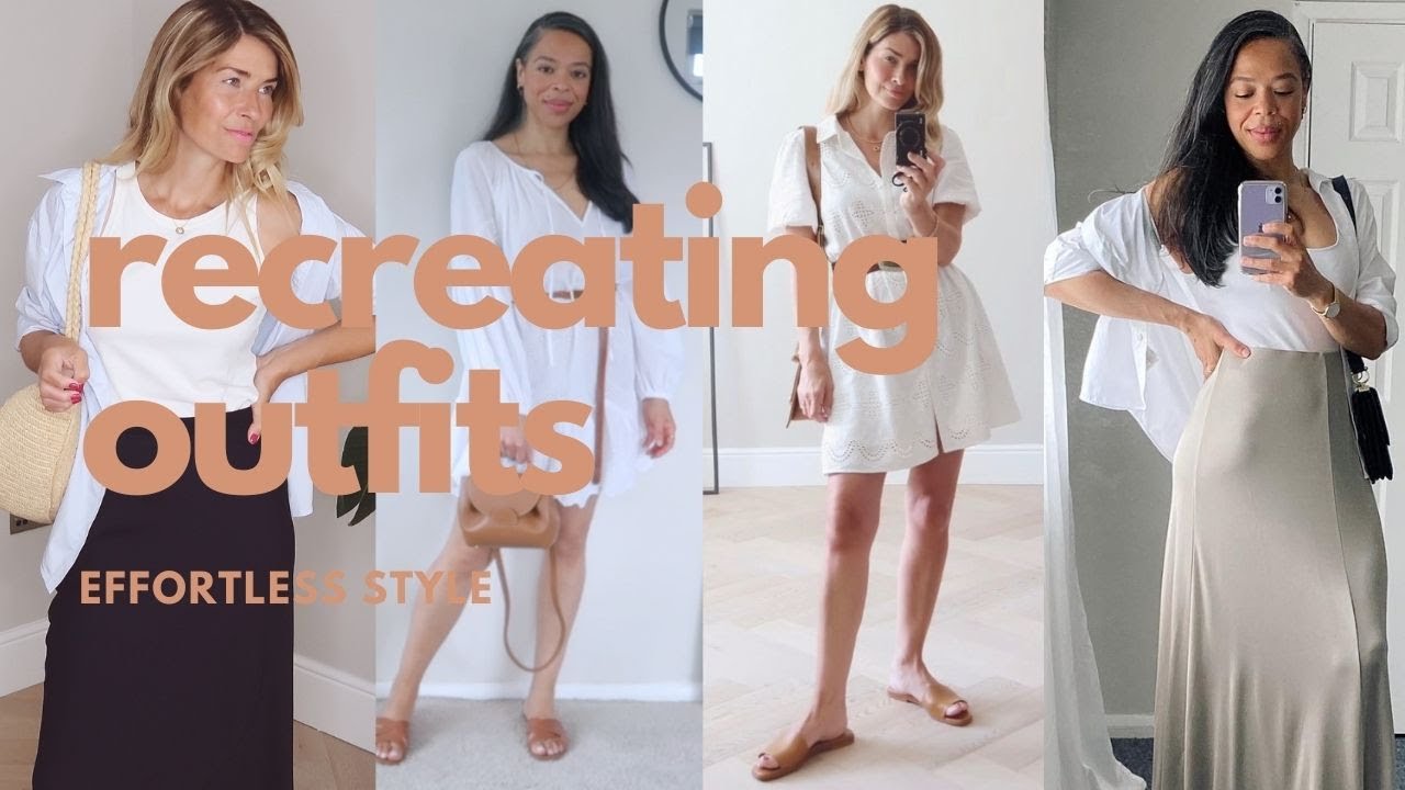 RECREATING EFFORTLESS INSTAGRAM OUTFITS | With a surprise guest! - YouTube