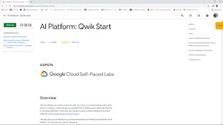AI Platform  Qwik Start