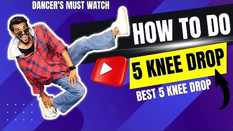 HOW TO DO 5 KNEE DROP / PIN DROP |Hip - Hop Moves | Dance Tutorial |Dancingstaan Studio