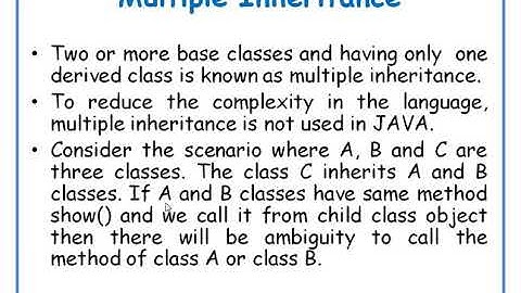 Multiple Inheritance in java in Telugu || JAVA in Telugu Lecture-27