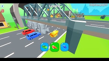 Shape Shifting - All Levels 🏃🚗🚲 🚁 Gameplay Walkthrough Android,ios Big New Update (Level 7-8)