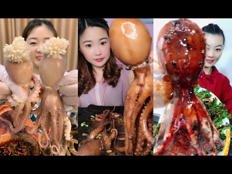 China Mukbang Octopus Challenge Asmr Amazing Mukbang Seafood Eating Show Compilation