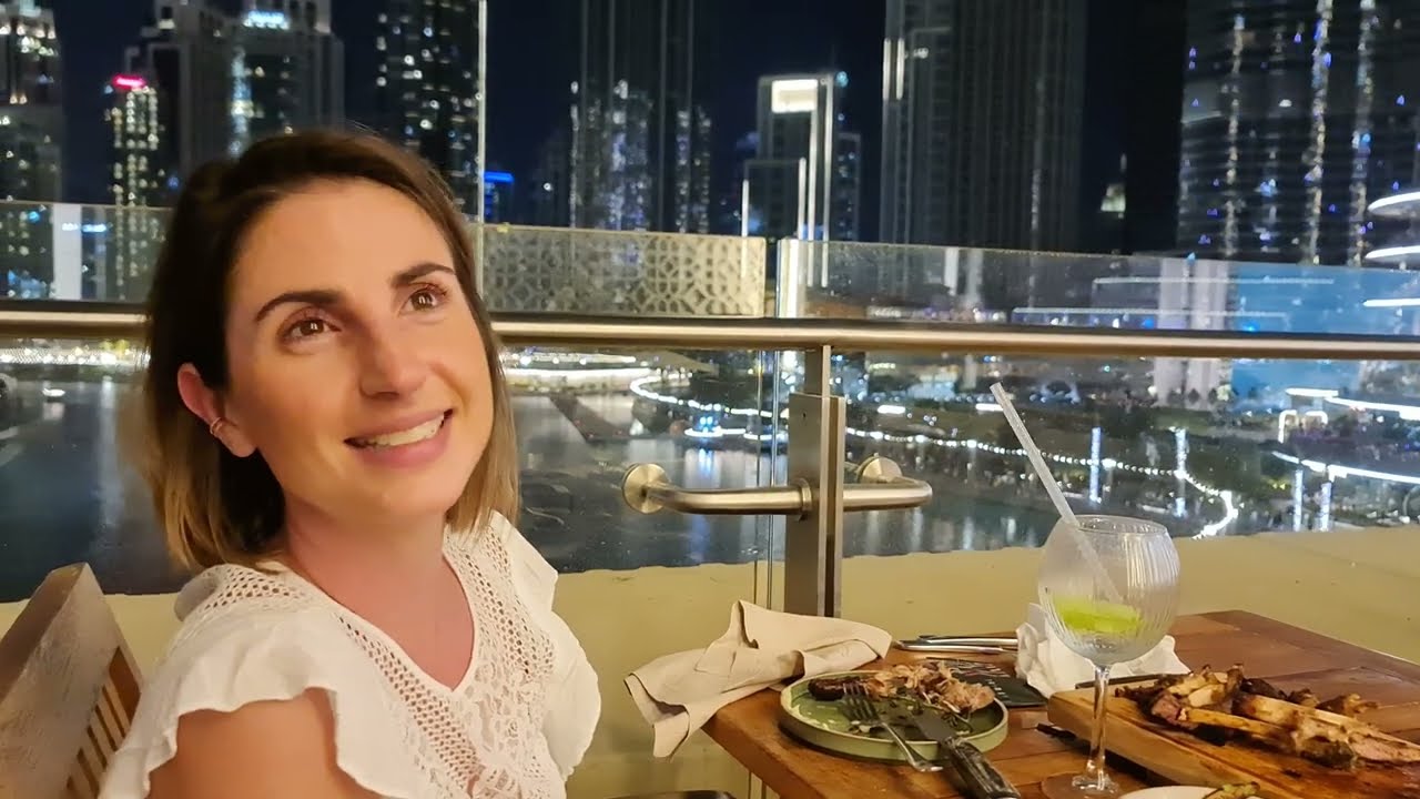 Best restaurant and Best view on the fountain show and burj Khalifa in dubai