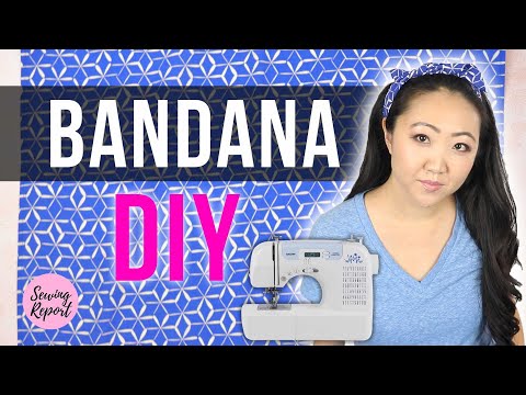 How to Make a Bandana ???? Easy Sewing Project Tutorial