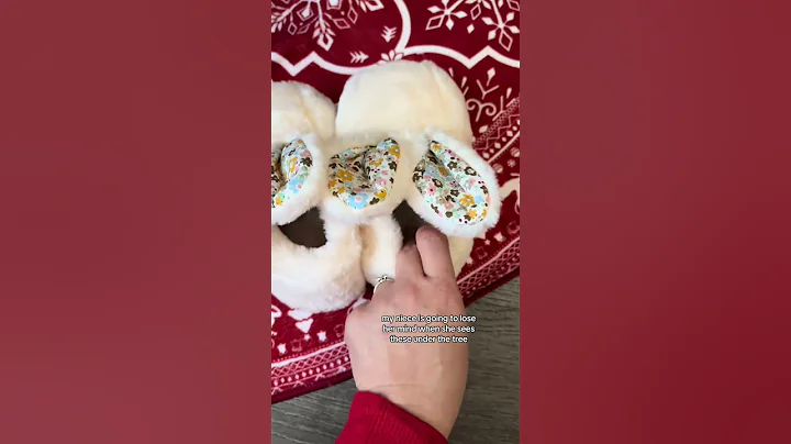 Cozy Bunny Slippers for Toddlers: Perfect Christmas Gifts!
