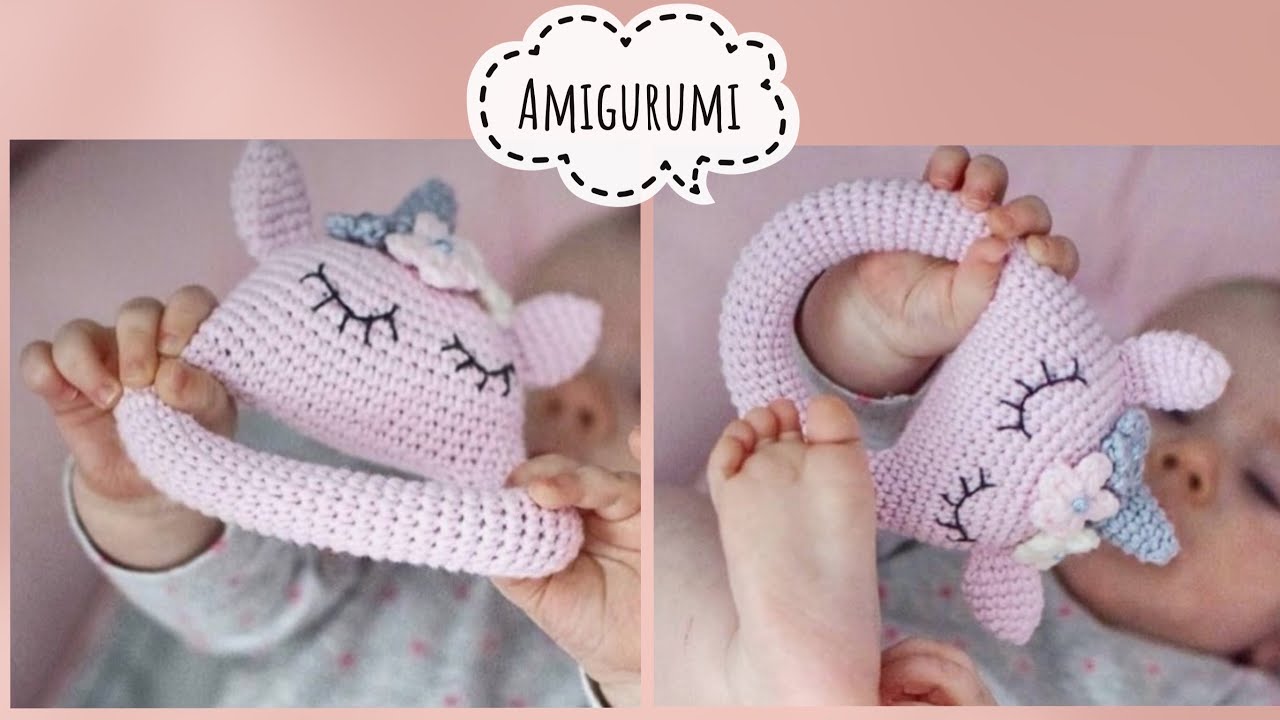 АМИГУРУМИ |  Бесплатный шаблон для прорезывания зубов единорога (деревянное кольцо не требуется)