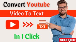 Video To Text Converter [FREE] YouTube Video To Text Converter