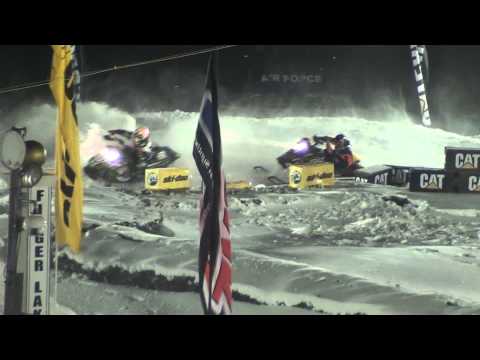 Darrin Mees #170 RACE Crash 2011 ACSS ISOC Ski-Doo...