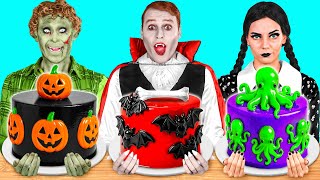 Wednesday vs Vampier vs Zombie Koken Uitdaging | Verbazingwekkende Keukenrecepten Fun Teen