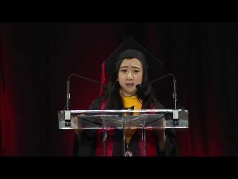 2017 Spring Commencement Student Speaker Shuping Yang