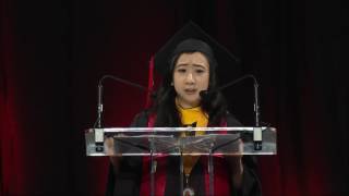 2017 Spring Commencement Student Speaker Shuping Yang