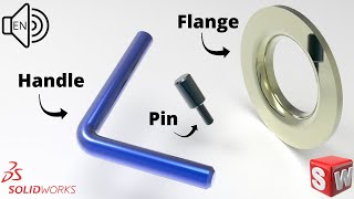 Ratchet Last 3 Parts SolidWorks 2022 Tutorial step by step!