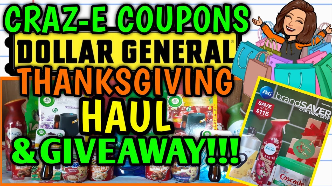 🛍THANKSGIVING SALE🛍NEW P&G INSERT PREVIEW🛍GIVEAWAY🛍DOLLAR GENERAL