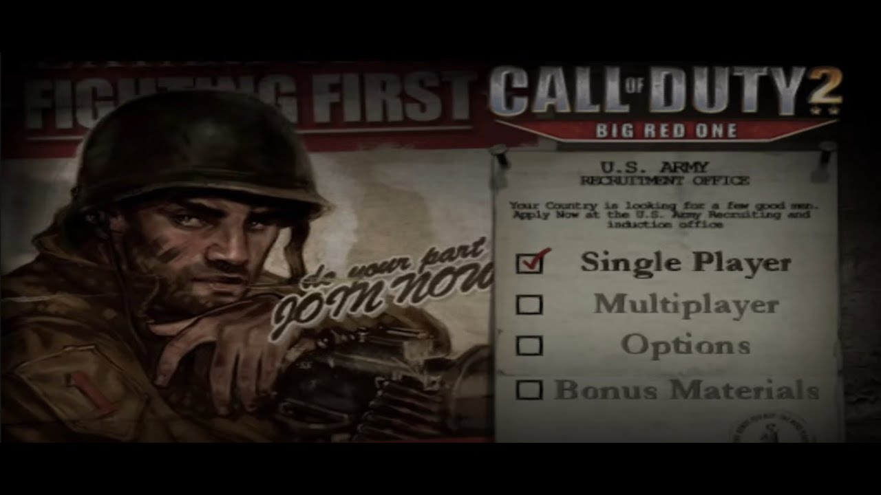 Call of Duty 2: Big Red One Full Playthrough PS2 - YouTube