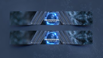 Make Professional YouTube Channel Banner Template | Adobe Photoshop CC