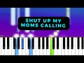 Hotel Ugly - Shut up My Moms Calling (Piano Tutorial)