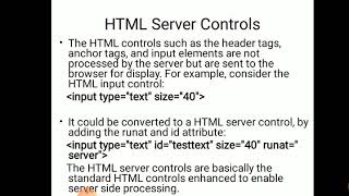 CS305 asp.net html server and web server control by Sarita Silaich