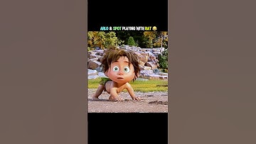 Arlo and Spot Playing with Rat 🐰🤣 | The Good Dinosaur | #thegooddinosaur #shorts #edit