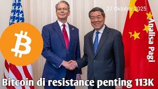 Live Analisa Pagi - Market Positif sementara menjelang 3 Event Penting Minggu ini, BTC outlook