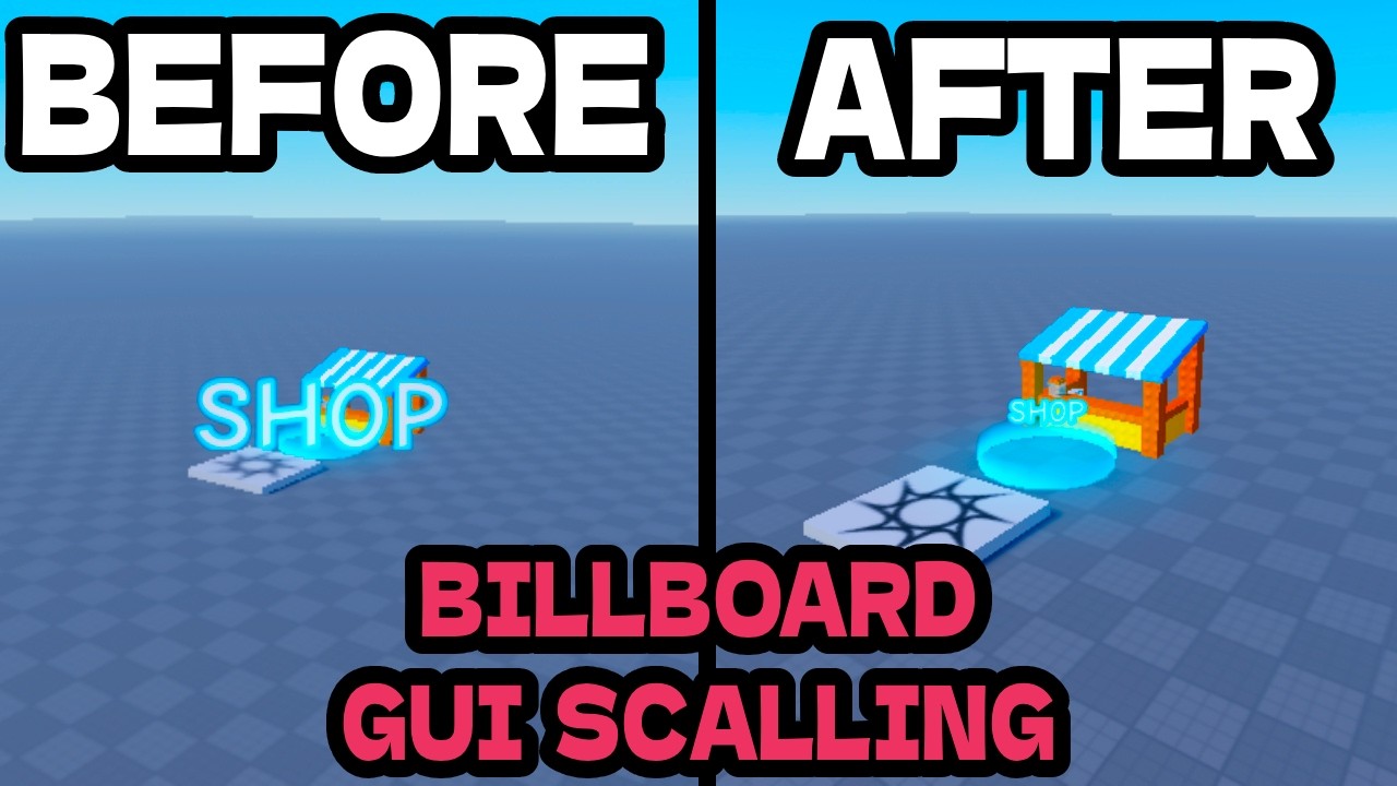 HOW TO SCALE BILLBOARD GUI PROPERLY - Roblox Studio UI Tutorial - YouTube