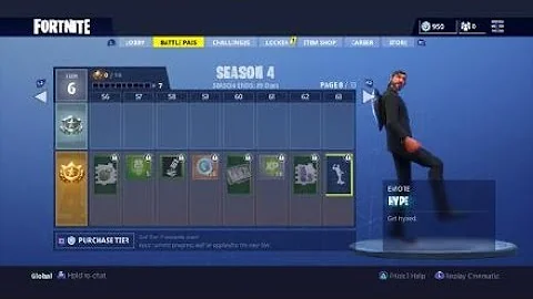 FORTNITE SEASON 4 BATTLE PASS SHOWCASE "HYPE" DANCE EMOTE!