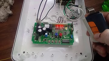 Programación de control remoto en tarjeta de motor utile VDS México