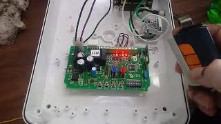 Programación de control remoto en tarjeta de motor utile VDS México
