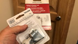 INSTALLING “cabinet and drawer lock” (TRICKY) gate house 0252956