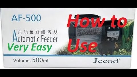 JECOD AF-500 AUTOMATIC FEEDER  자동급여기 | fish feeder | English |