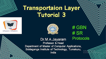 Transportation Layer Tutorial 3 || Dr.M.A.Jayaram