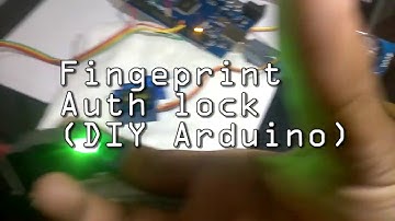 Fingerprint security system Diy Arduino (check)
