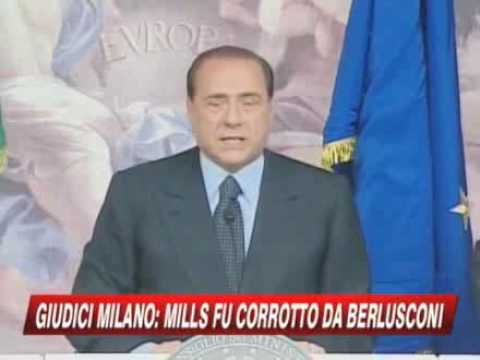 Mills corrotto da Berlusconi: "Risponder in Parlam...