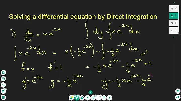 Solving a Differential Equation by Direct Integration method