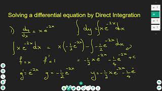 Solving a Differential Equation by Direct Integration method
