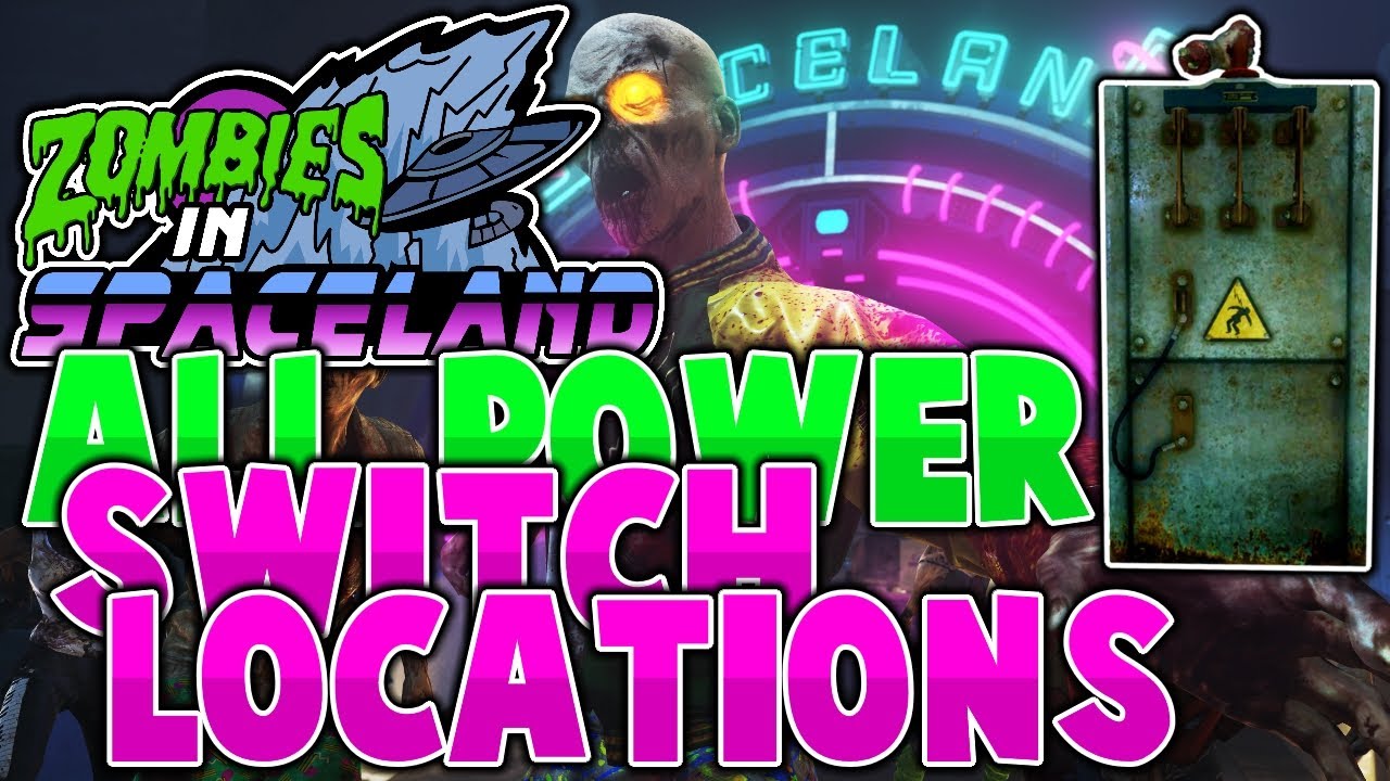Where to find all the Power Switches Spaceland Zombies (COD Infinite