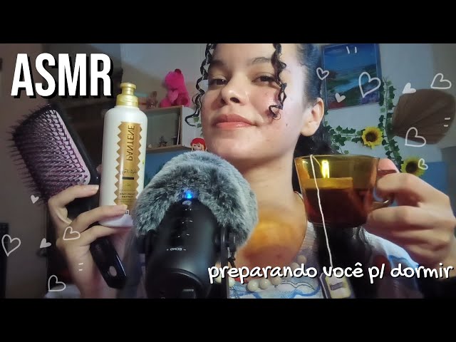 ASMR preparando VOCÊ para DORMIR | CUIDANDO DE VOCÊ (personal attention)💆🏻‍♀️💦