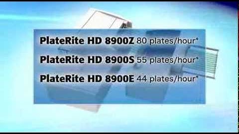 PlateRite HD 8900 Operetion (ENG）