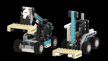 Forklift - a Lego Technic 42133 Telehandler alternate build