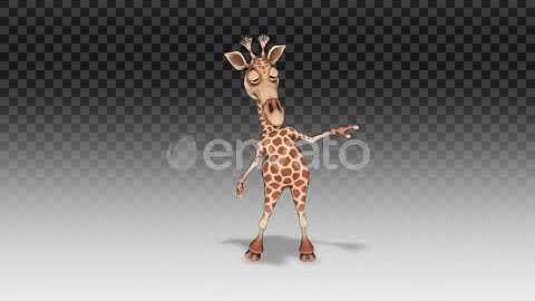 3D Giraffe Rock-n-Roll Dance | Motion Graphics - Envato elements