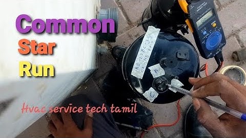 How to identify compressor CSR Common,Start,Run |In rotary compressor. Explain in Tamil