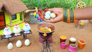 Miniature Egg Thali | Fun Full Recipe | Egg Masala + Fry + Surprise | Mini Foodkey