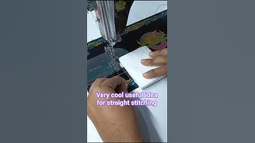 Very cool useful idea for straight stitching  || #silaitips #shorts #sewinghacks