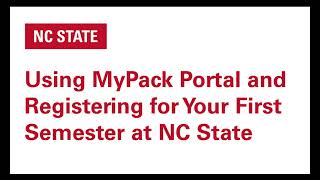 New Student Orientation: Enroll Using MyPack Portal